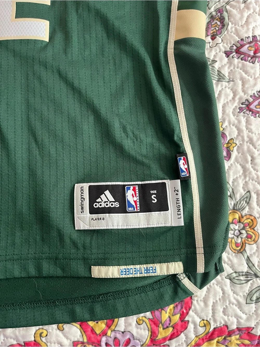 Adidas Milwaukee Bucks Jabari Parker Jersey Size Small +2 Length Y2K